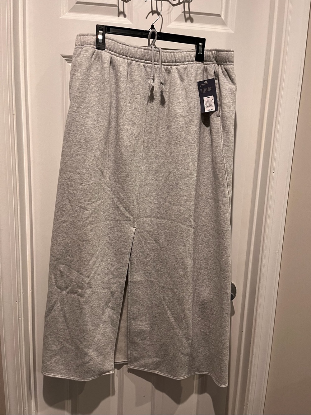 Universal Thread Heather Gray Drawstring Split Leg Sweat Pant